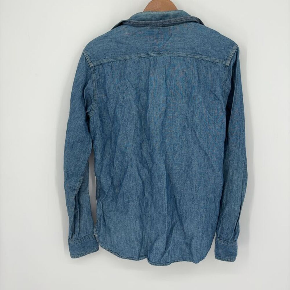 UES Blue Button-Up Shirt - Picture 4 of 4